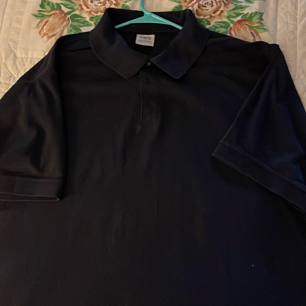 Black Henley 3 button shirt